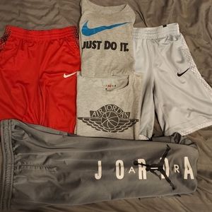 Jordan/Nike boys pants, shorts and tops